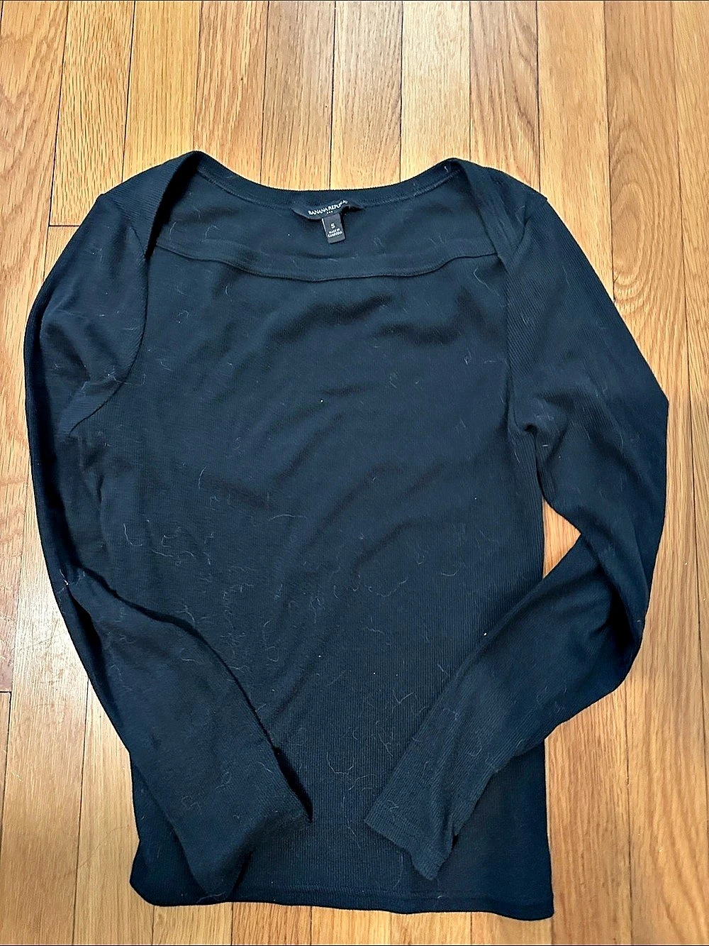 Banana Republic Long Sleeve Top in Black Size Small